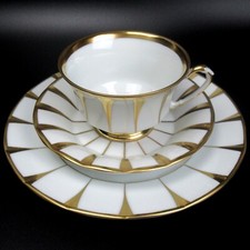 Fürstenberg Porzellan Kaffeegedeck Serie Grecque Dekor Athena Goldrand