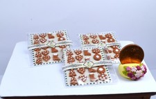 *~* Tablett mit  Weihnacht Lebkuchen , Handarbeit für das Puppenhaus*~*