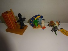 Weihnachtsdeko Erzgebirge alt DDR Räucherhaus Kamin und zwei Baumanhänger Hubrig