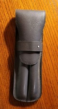 Montblanc Stifte Etui Leder Grau für 2 Stifte