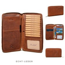Reisebrieftasche Echt Leder
