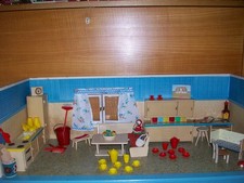 Puppenküche 50er Albin Schönherr mit seltenen Möbeln Paul Hübsch