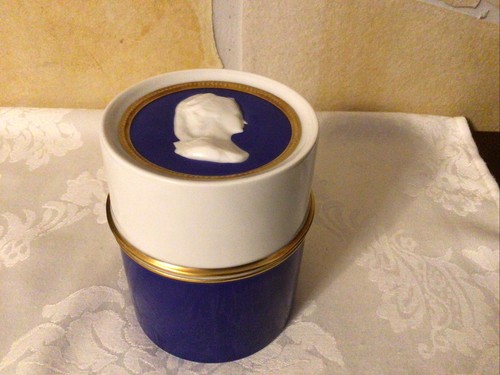 Vintage weiße blau gold - vintage, weiße/blau/gold