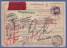 Dt.Reich 1926 Eil-Paketkarte