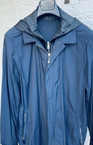 Prada parka mantel blau - prada,