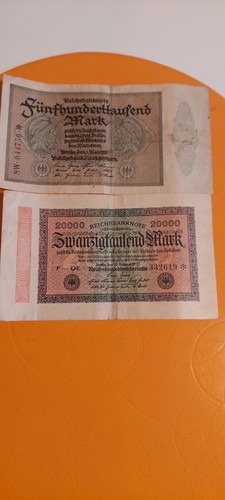 Deutsche geldscheine 1914 - deutsche, 1914-