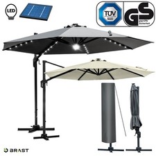 BRAST Alu Sonnenschirm Ampelschirm Ø300cm drehbar & höhenverstellbar TÜV -2.Wahl