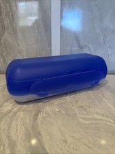 Tupperware Columbus Kolumbus Eierbehälter 10 Eier Lunchbox blau/weiß