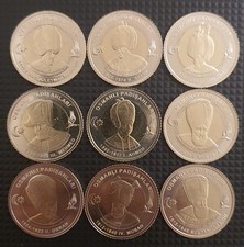 Türkei 9 x 1 Lira 2025