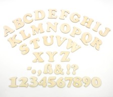 Buchstaben & Zahlen aus Holz 50mm zum kreativen Gestalten freie Auswahl