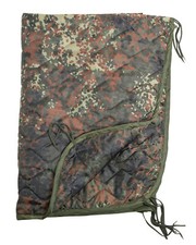 Poncho Liner Steppdecke mit Transportbeutel Flecktarn 210 x 150 cm für Camping