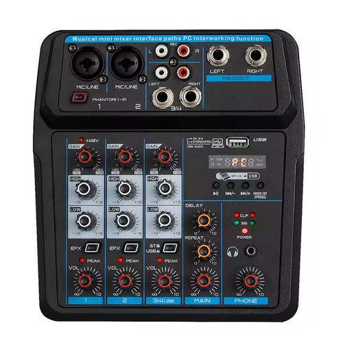 Mini audio mixer soundboard - mixer,
