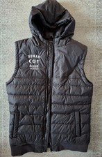 Coole Weste v. HUMAN BLOOD; Daunenweste (Imitat), mit Kaputze, l/XL