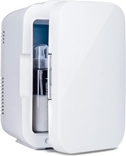 4L Kühlbox Mini Kühlschrank Elektrisch Warmhaltebox Camping Auto 12V 240V Weiß