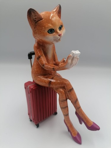 Katze mit highheels - katze, rotem