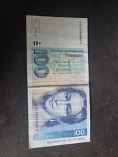 100 DM Schein Guter Zustand
