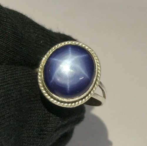 Blauer stern saphir - blauer,