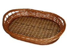 Tablett aus Weide Eingriffe