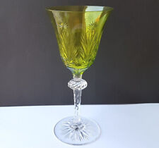 1. von 2. Glas/ Weinglas, Nodus, Handschliff, um 1920 K530