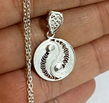 Handgefertigte Yin-Yang 925er