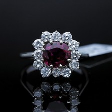 Diamanten Ring Saphir