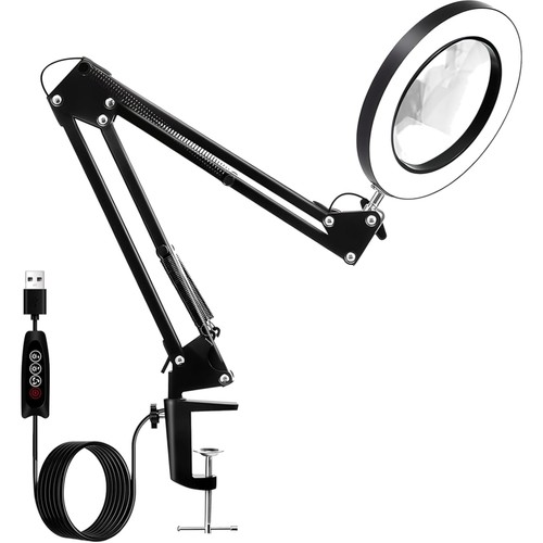 Lupe mit licht - licht, und