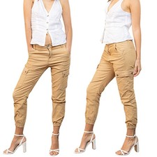 Damen Samt Cargohose Chino