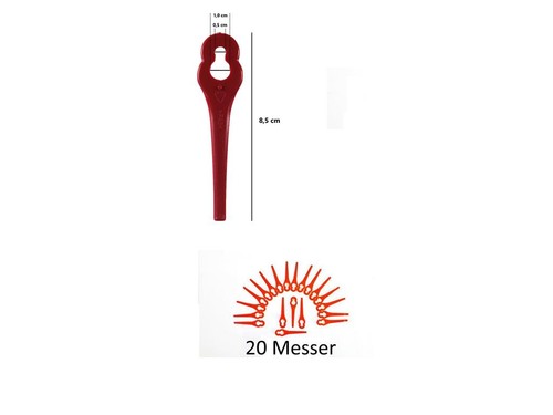 Ersatz plastik messer - 20,