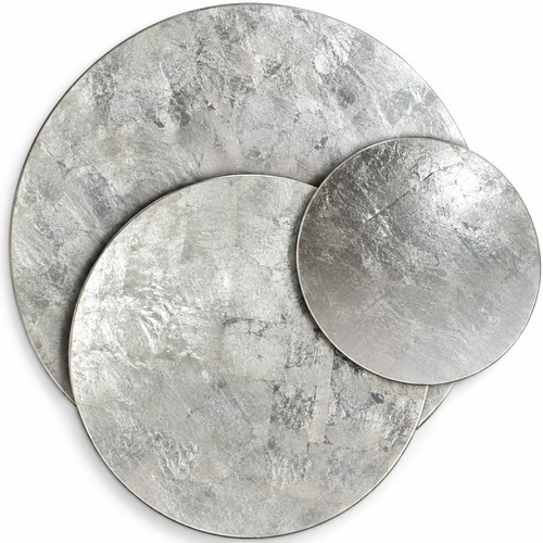 3er set dekoschalen silber - dekoschalen,