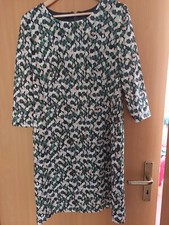 Taifun Damenkleid  Etuikleid elegant grün-grau-schwarz Gr.42/44 Wie Neu