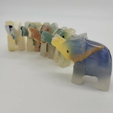 Elefant 5x  aus Onyx Marmor
