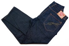 Ed Hardy Jeans Hose Pant Trouser Denim Baggy Saggy 2009 Tattoo Fashion W 42 L 32