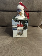 Hutschenreuther Weihnachtsglocke 1987 Kleinstadt Jahresglocke