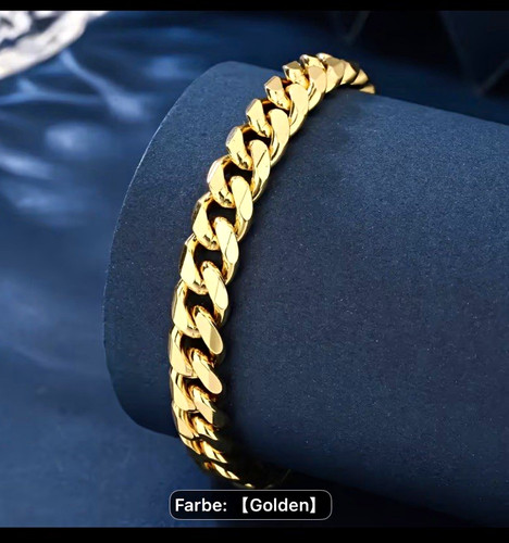 Armband panzerkette goldfarben - armband,