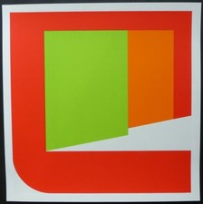 Georg Karl Pfahler  Siebdruck / Serigrafie  " Kombinatiosspiel1969 "