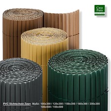 PVC Sichtschutzmatte Sichtschutzzaun Sichtschutz für Zaun Balkon Windschutz