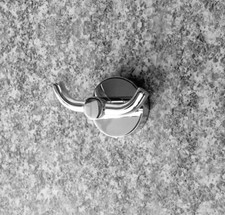  Kosmos Chrome  Doppelhaken Metall verchromt Wandhaken Haken REDUZIERT