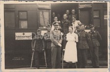 Foto, Krankentransportwagen 12, Sanitätszug, Heimfahrt 1940, D/63