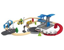 Playtive Eisenbahn-Set Kindereisenbahn City Express Kinderholzbahn Spielzeugbahn