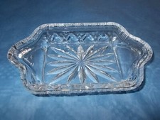 Glasteller Kuchenteller Konfektteller transparent ca. 17 x 10 cm. Höhe ca. 3 cm