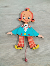 Hampelmann * Mertens * 60er / 70er Jahre * Holz * altes Kinderspielzeug