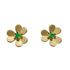 Van Cleef & Arpels Frivole Ohrringe Gold Au750 Schmuck