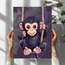 Lustiger Affe Premium Poster