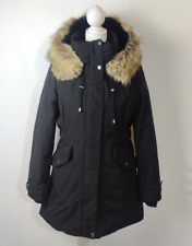 Zara trf Outerwear Winter Parka Mantel Kunstfell gefüttert wasserabweisend - Gr. L