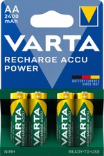 4x Varta 2400mAh POWER Akku Typ Mignon AA ready to use incl Aufbewahrungsbox