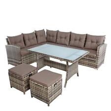 Polyrattan Essgruppe Lounge Möbel Set Sofa Gartenset Gartengarnitur Sitzgruppe