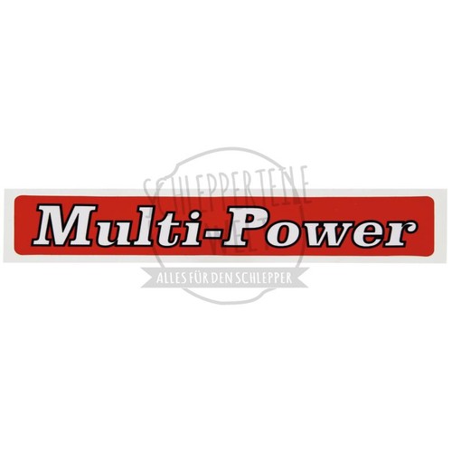 Aufkleber multi power - multi-power, für