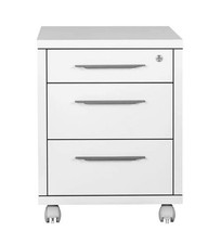 Rollcontainer DISEGNO WEIß BHT 49x63x45 cm weiß Standcontainer Anstellcontainer