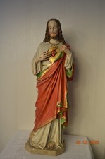 alte Gipsfigur Jesus Kirche
