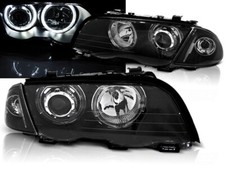 Scheinwerfer LED Angel Eyes für BMW 3er E46 Limo Touring 98-01 Schwarz B-Ware #1